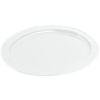 Bon Chef 2045 20" x 14" White Sandstone Finish Cast Aluminum Oval Platter