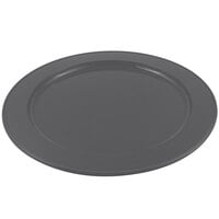 Bon Chef 2048 16" Smoke Gray Sandstone Finish Cast Aluminum Round Platter