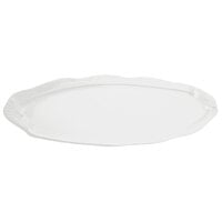 Bon Chef 2065 28" x 12" White Sandstone Finish Cast Aluminum Shell and Fish Platter