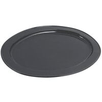 Bon Chef 2045 20" x 14" Black Speckled Sandstone Finish Cast Aluminum Oval Platter