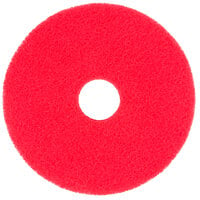 Scrubble by ACS 51-15 Type 55 15" Red Buffing Floor Pad   - 5/Case