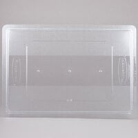 Rubbermaid FG330200CLR Clear Polycarbonate Food Storage Box Lid - 26 inch x 18 inch