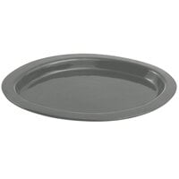 Bon Chef 5110 11" x 17" Platinum Gray Sandstone Finish Cast Aluminum Oval Casserole Dish