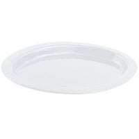 Bon Chef 5110 11" x 17" White Sandstone Finish Cast Aluminum Oval Casserole Dish