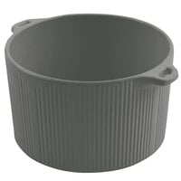 Bon Chef 9145 2 Qt. Platinum Gray Sandstone Finish Cast Aluminum Pot with Bail Handle