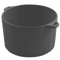 Bon Chef 9145 2 Qt. Smoke Gray Sandstone Finish Cast Aluminum Pot with Bail Handle