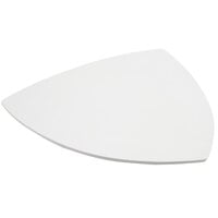 Bon Chef 9162 24 inch White Sandstone Finish Cast Aluminum Triangle Serving Plate
