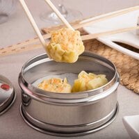 Town 36504 4 1/2 inch Stainless Steel Dim Sum Steamer - 12/Pack