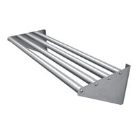 Advance Tabco DT-6R-36 Stainless Steel Tubular Wall Mounted Drainage Shelf - 15 inch x 36 inch