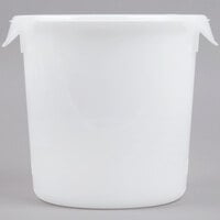 Rubbermaid FG572100WHT 4 Qt. White Round Food Storage Container