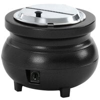 Vollrath 72180 Cayenne Colonial 7 Qt. Soup Kettle Rethermalizer with Black Finish - 120V, 900W