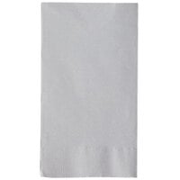 Silver / Gray Paper Dinner Napkin, Choice 2-Ply 15 inch 17 inch - 1000/Case