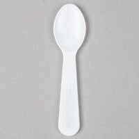 Solo 00080-0222 3 inch White Plastic Taster Spoon - 3000/Case