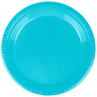 Creative Converting 28103921 9 inch Bermuda Blue Plastic Plate - 240/Case