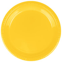 Creative Converting 28102121B 9 inch School Bus Yellow Plastic Plate - 600/Case
