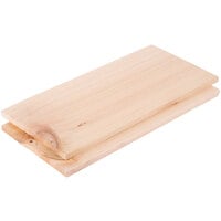 Chef Master 11 3/4" x 5 1/2" Cedar Wood Grilling Plank - 2/Pack