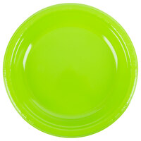 Creative Converting 28312331 10 inch Fresh Lime Green Plastic Plate - 240/Case