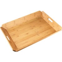 Cal-Mil 958-1-60 22 1/2 inch x 17 inch Bamboo Room Service Tray