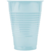 Creative Converting 28157071 12 oz. Pastel Blue Solid Plastic Cup - 240/Case