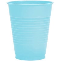 Creative Converting 28157081 16 oz. Pastel Blue Plastic Cup - 240/Case