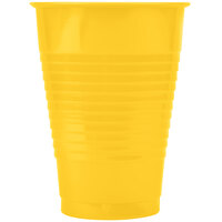 Creative Converting 28102171 12 oz. School Bus Yellow Plastic Cup - 240/Case