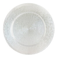 The Jay Companies 1470065 13 inch Round Circus White Glass Charger Plate