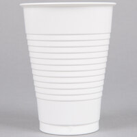 Creative Converting 28000071 12 oz. White Plastic Cup - 240/Case