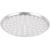 American Metalcraft PA2007 7 inch x 1/2 inch Perforated Standard Weight Aluminum Tapered / Nesting Pizza Pan