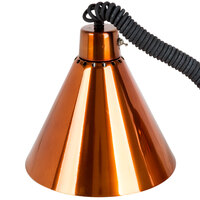 Hanson Heat Lamps 400-RET-SC Retractable Cord Ceiling Mount Heat Lamp with Smoked Copper Finish