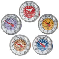 Taylor 6092NFSA HACCP 5 inch Instant Read Reduce Cross-Contamination Pocket Probe Dial Thermometers   - 5/Set