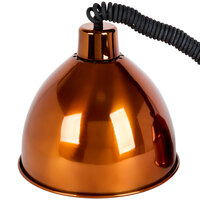 Hanson Heat Lamps 800-RET-SC Retractable Cord Ceiling Mount Heat Lamp with Smoked Copper Finish