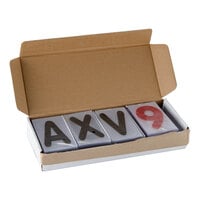 Aarco ROCLTR-1 The Rocker 4" Character Set with Black Letters and Red Numbers - 354 Characters