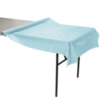 Creative Converting 13029 100' Pastel Blue Disposable Plastic Tablecover