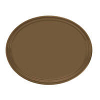 Cambro 2500513 19 1/4" x 24" Oval Bay Leaf Brown Fiberglass Camtray - 6/Case
