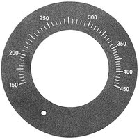 All Points 22-1580 Black Grill Control Dial Plate (150-450)