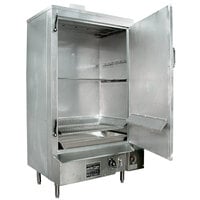 Town SM-36-R-SS Liquid Propane Indoor 36" Stainless Steel Smokehouse with Right Door Hinges - 75,000 BTU