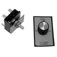 All Points 42-1173 On/Off/On Rotary Switch Kit with Decal, Face Plate, an Pointer Knob - 25A/120V/240V