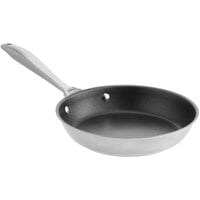 Vollrath 47756 Intrigue 9 3/8 inch Stainless Steel Non-Stick Fry Pan with Aluminum-Clad Bottom and CeramiGuard II Coating