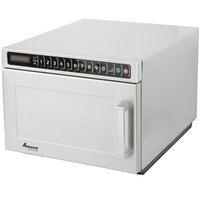 Amana HDC18SD2 1800W Heavy Duty Stainless Steel Commercial Microwave with Solid Door - 208/240V