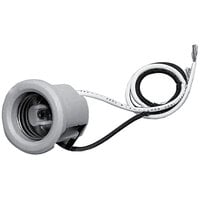All Points 38-1402 Spring Clip Mount Lamp Socket with Wire Leads - 120V