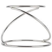 American Metalcraft SSUS1 7 inch x 7 inch Contempo Stainless Steel Swirl Pizza Stand
