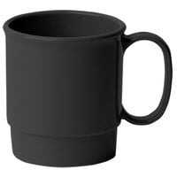 Cambro 75CW110 Camwear 7.5 oz. Black Customizable Polycarbonate Mug - 48/Case