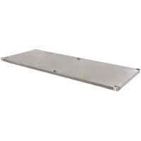 Advance Tabco UG-24-96 Adjustable Work Table Undershelf for 24 inch x 96 inch Table - 18 Gauge Galvanized Steel