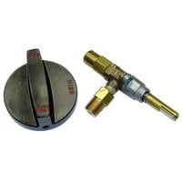 All Points 52-1096 Burner Valve with Knob - 1/4 inch Gas In / Out