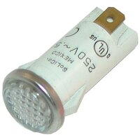 All Points 38-1476 White Flush Lens Signal Light - 125V