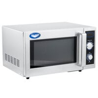 Vollrath 40830 Stainless Steel Commercial Microwave Oven with Manual Controls - 120V, 1000W