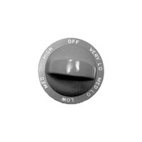 All Points 22-1268 2 inch Oven Knob (Off, Very Low, Med Low, Low, Med, High)