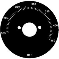 All Points 22-1523 Black Grill Dial Plate (Off, 100-450)