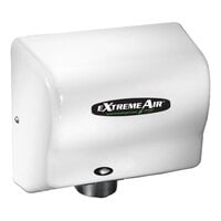 American Dryer GXT9-M ExtremeAir Automatic Hand Dryer with Steel White Cover - 100/240V, 1500W