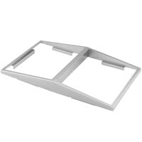 Vollrath 19184 Stainless Steel Dual-Sided Angled Adapter Plate for Half Size Pans